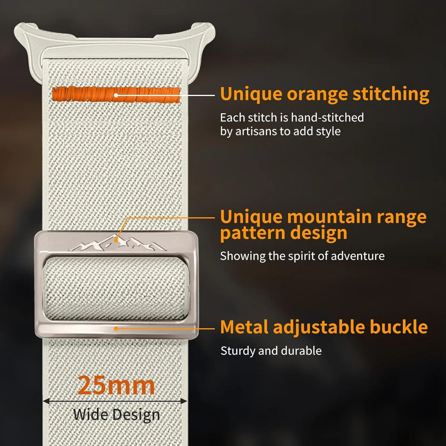 2 Pack Stretchy Nylon Band Compatible with Samsung Galaxy Watch Ultra Bands 47mm (2024) for Men Women, No Gap Elastic Soft Braided Band for Samsung Watch Ultra Band 47mm
