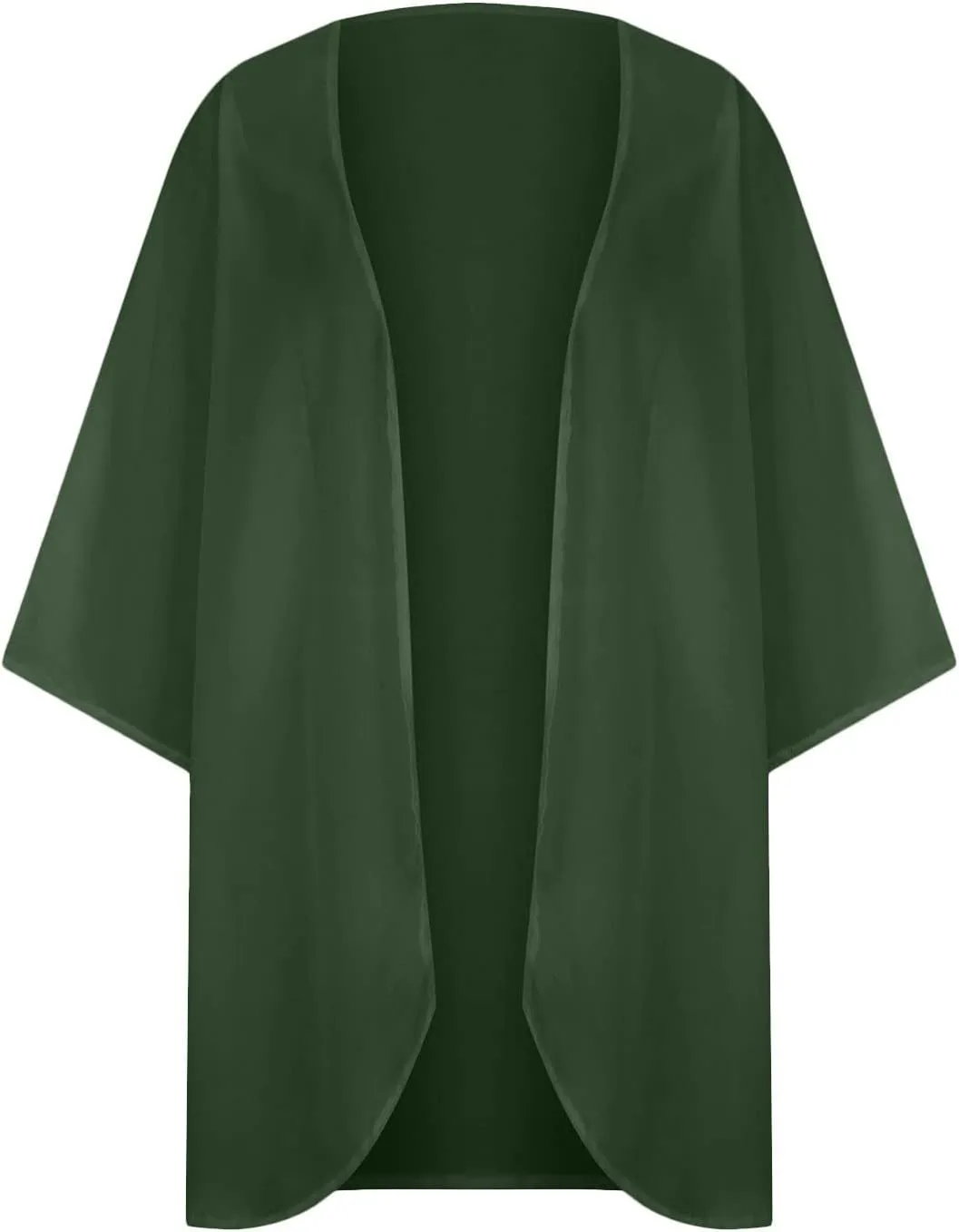 2025 Solid Color Cardigans Women's Puff Sleeve Kimono Cardigan Casual Loose Cover Up Boho Blouse Tops Summer Boho Clothes