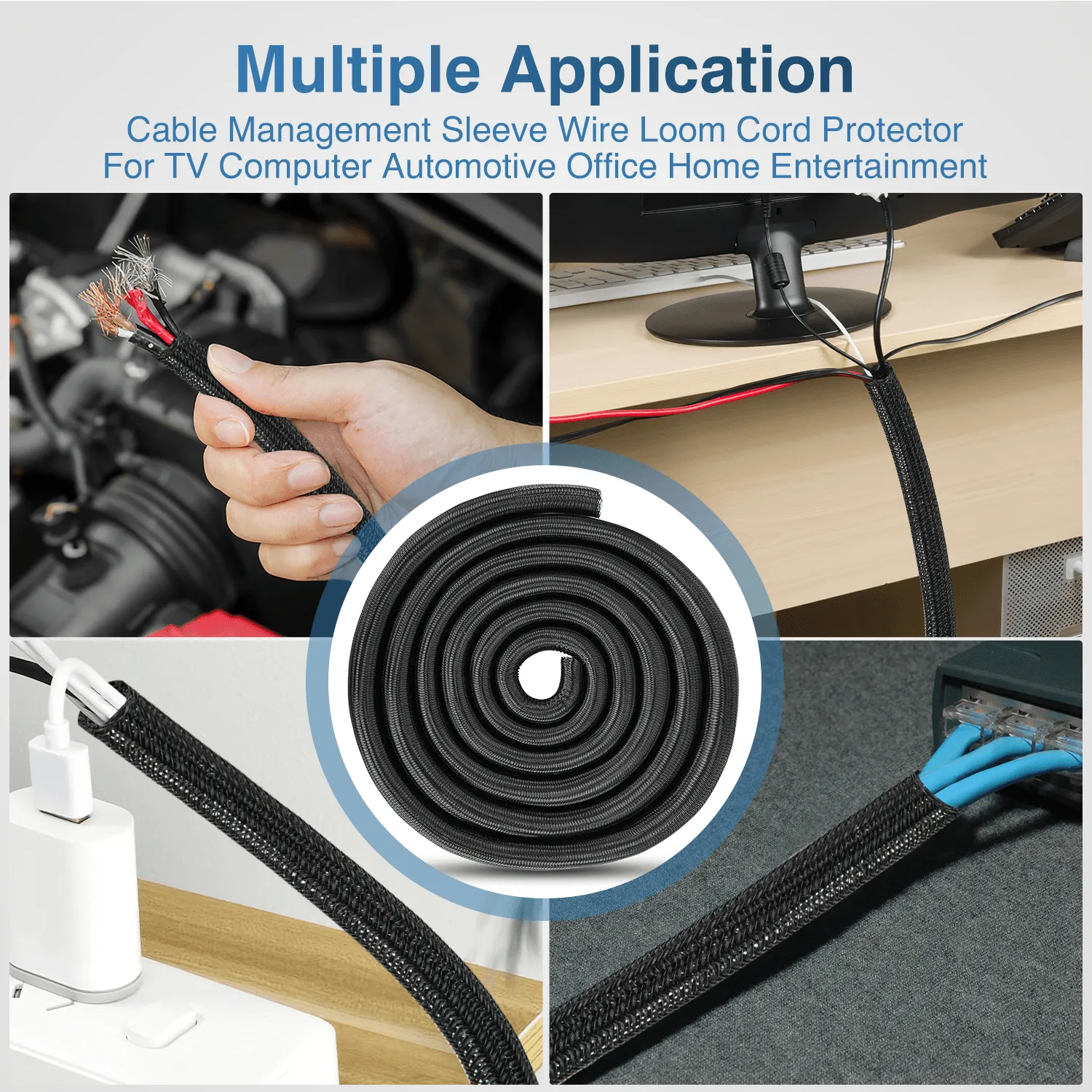 25ft-1 inch Cable Management Sleeves