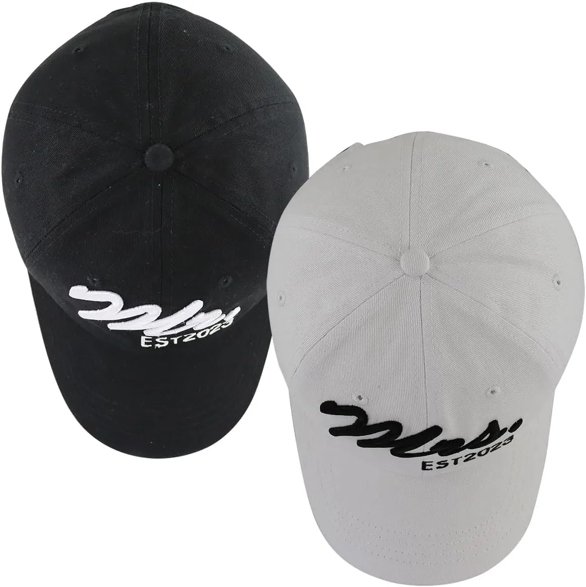 2PCS Mr Mrs Baseball Hats for Men Women, Newlywed Honeymoon Wedding Gifts, Funny Adjustable 3D Embroidered Hat Couples Set