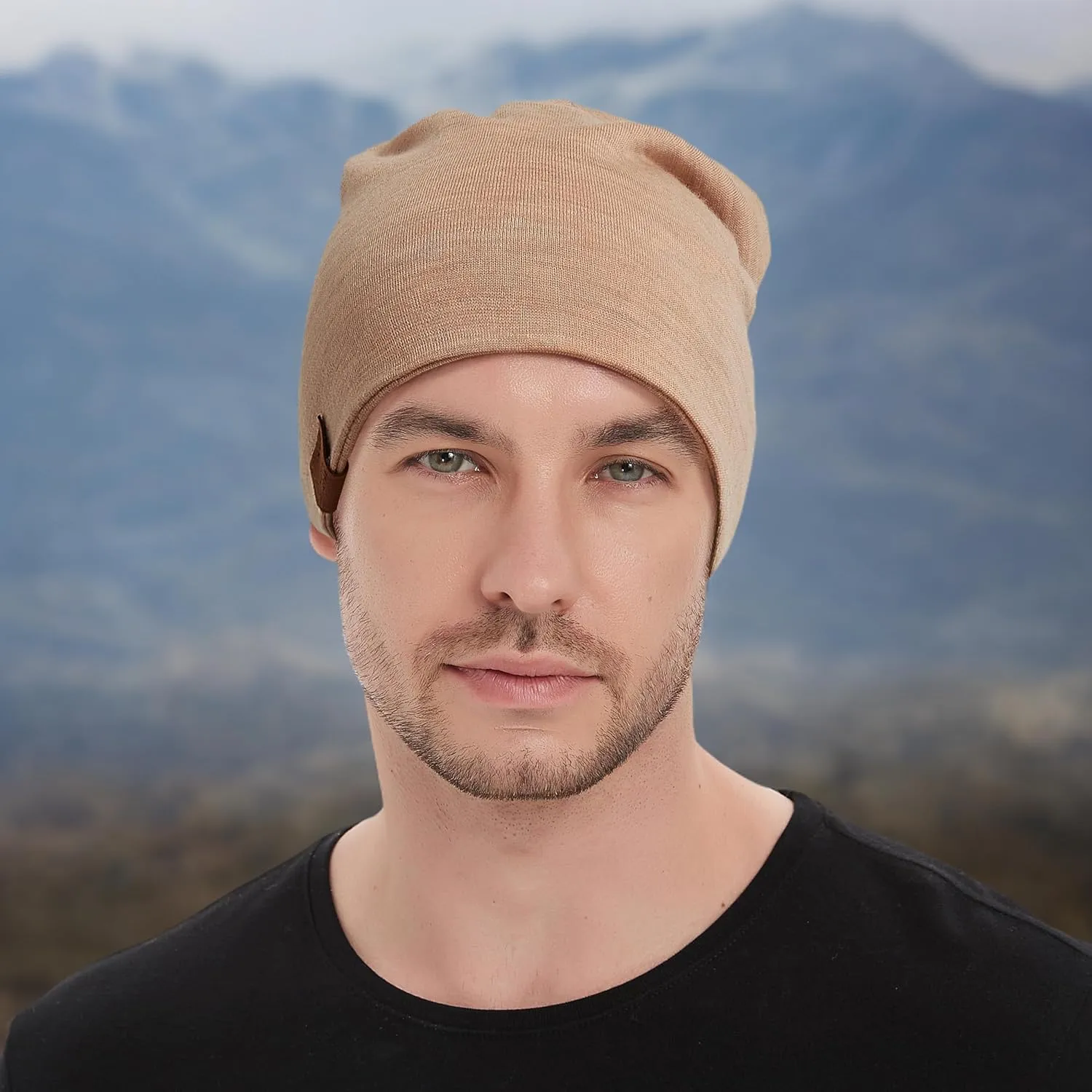 ACUSHLA 100% Merino Wool Cuff Beanie for Men & Women Knitted Winter Hat Unisex Watch Cap Skull Wrap for Cold Weather