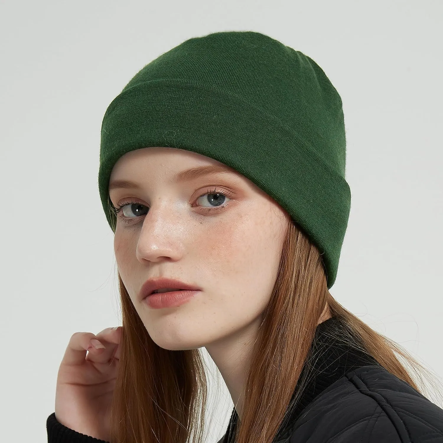 ACUSHLA 100% Merino Wool Cuff Beanie for Men & Women Knitted Winter Hat Unisex Watch Cap Skull Wrap for Cold Weather