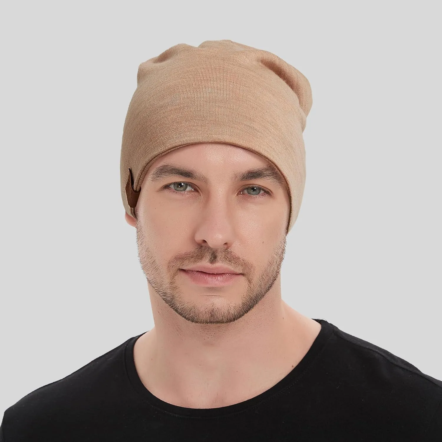ACUSHLA 100% Merino Wool Cuff Beanie for Men & Women Knitted Winter Hat Unisex Watch Cap Skull Wrap for Cold Weather