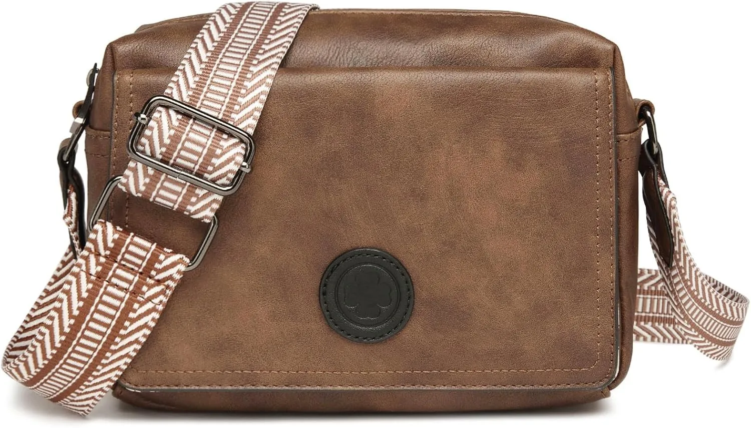 AFKOMST Small Crossbody Purse for Women, Vegan Leather Cross Body Bag and Trendy Shoulder Handbag with Guitar Strap