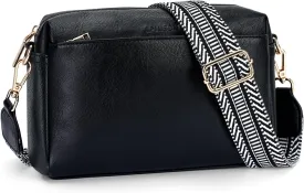APHISON Small Crossbody Bags for Women, Triple Zip Crossbody Cell Phone Purse Shoulder Handbags with Adjustable Strap