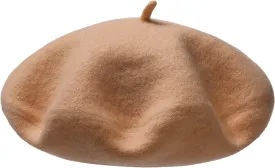 AWAYTR Wool French Beret Hats - Solid Color Artist Beret Hat for Women and Kids