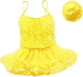 Baby Girls Princess Lace Layer Tankini Swimsuit Tutu Dress One-Pieces Swimwear Bikini Sets