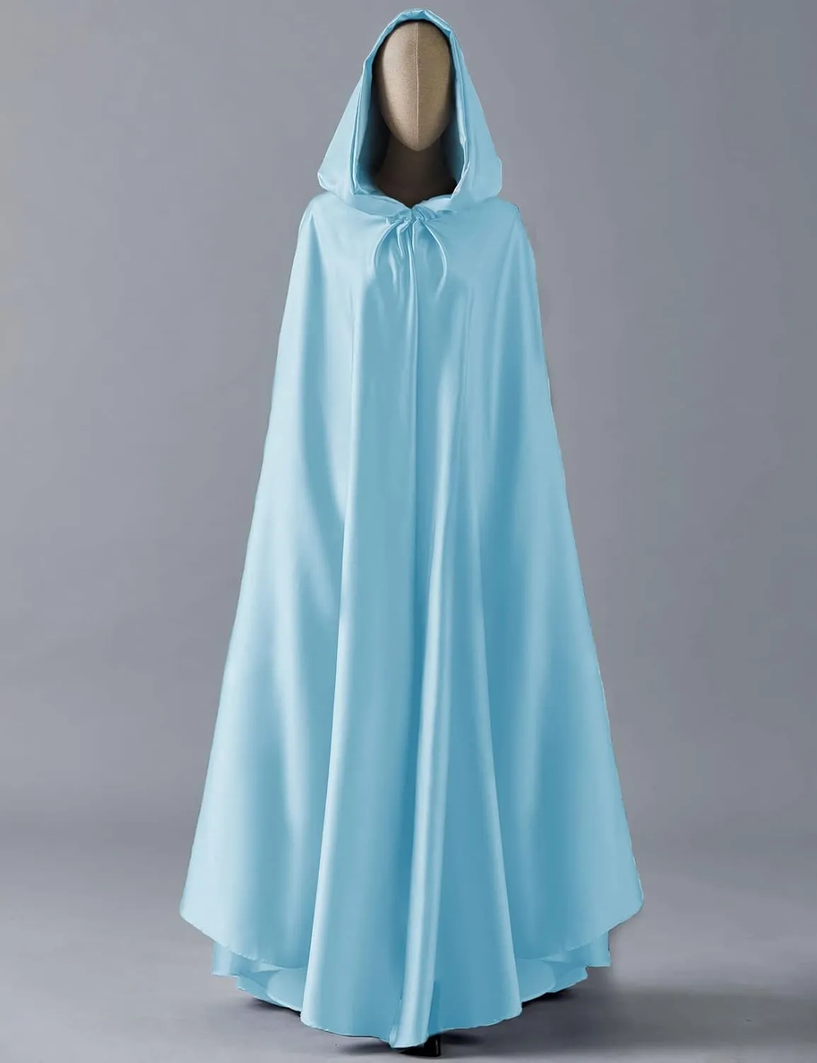 BEAUTELICATE Women's Wedding Hooded Cape Bridal Cloak Poncho Full Length