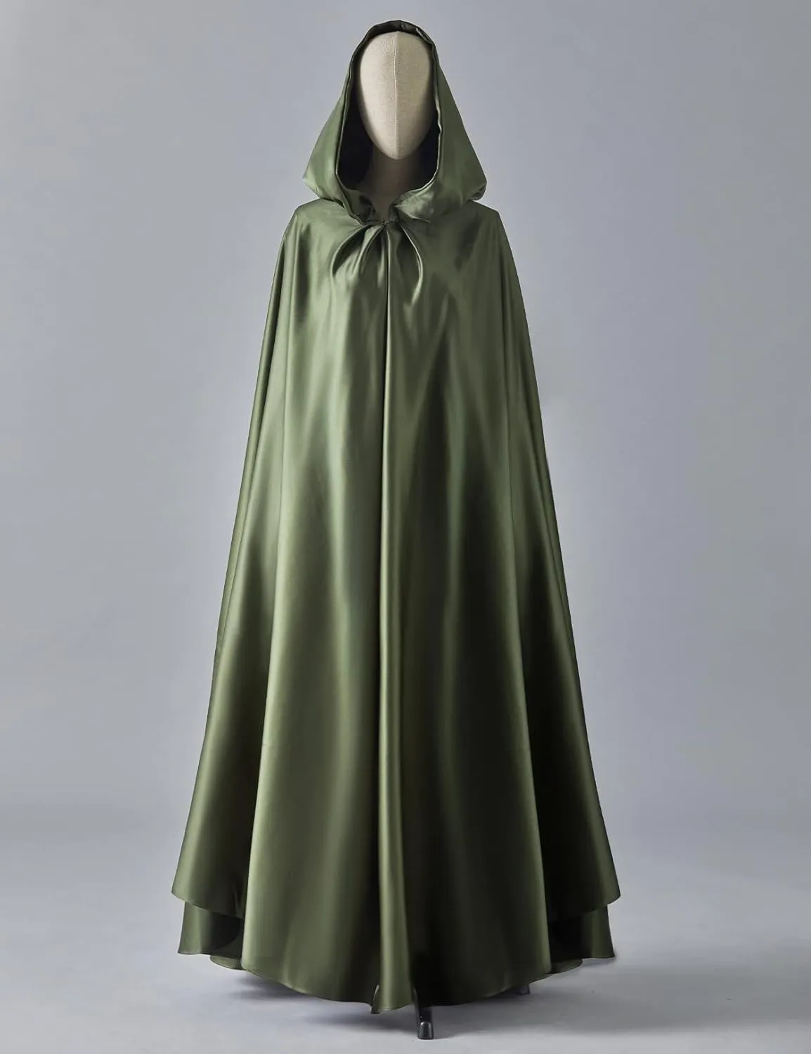 BEAUTELICATE Women's Wedding Hooded Cape Bridal Cloak Poncho Full Length