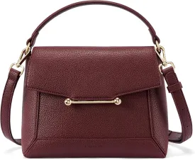 BOSTANTEN Small Crossbody Bags for Women Trendy Top Handle Shoulder Purse Vegan Leather Handbags with Flap