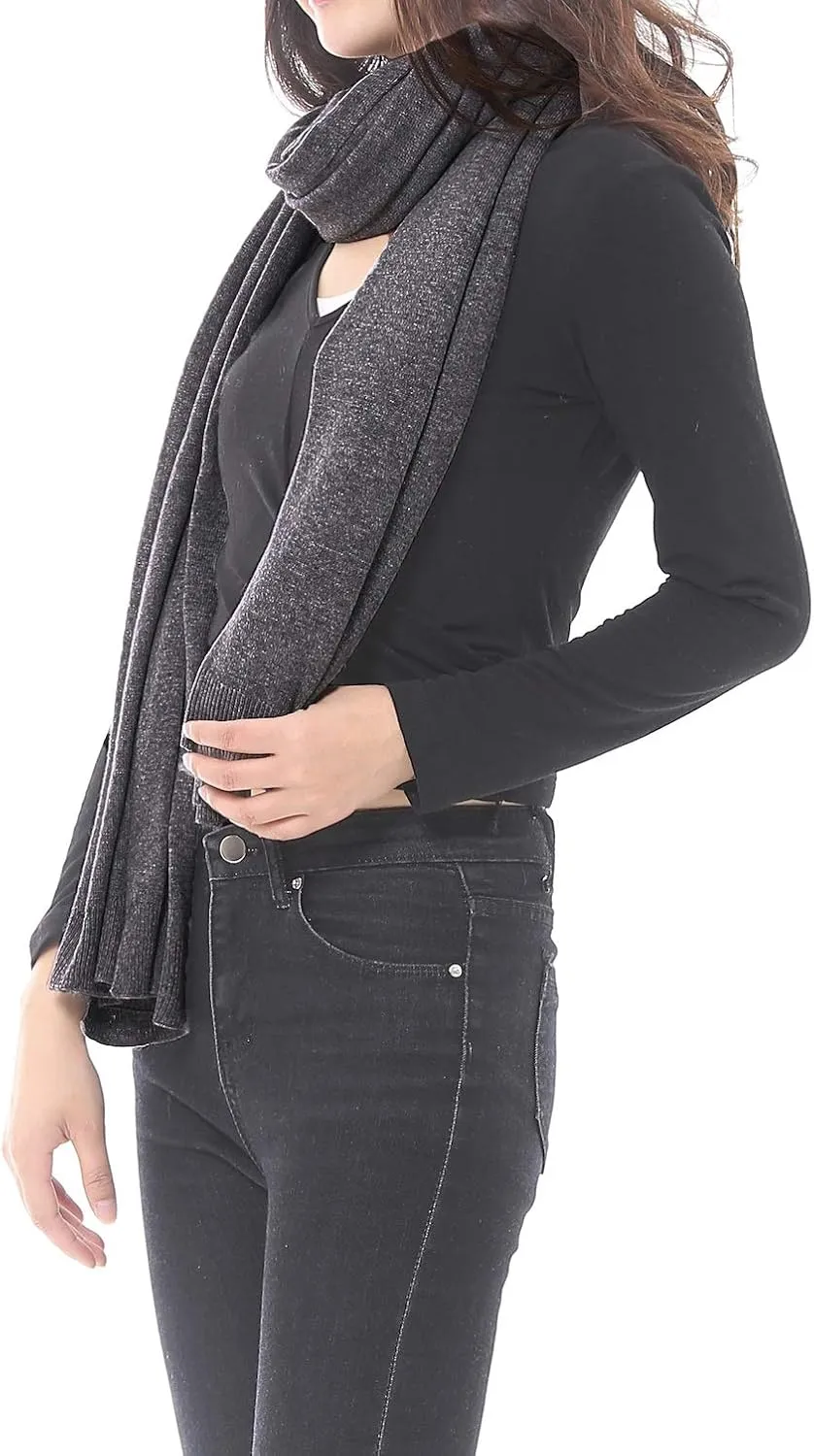 BRUCERIVER Women's Wool Blended Versatile Multi Style Long Knit Poncho Shawls