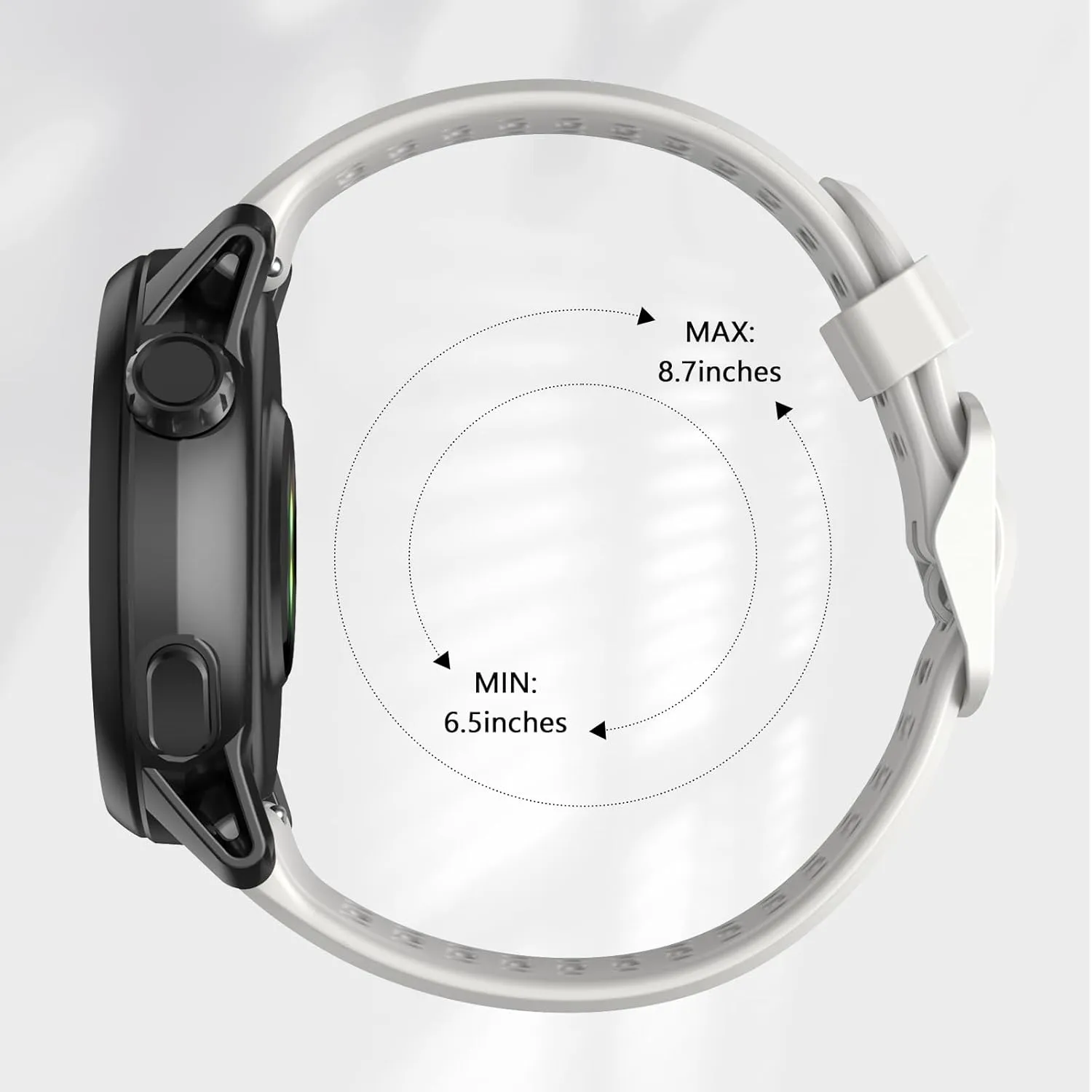 Compatible with COROS Pace 3 Watch Band, 22mm Quick Release Sports Silicone Watch Band Breathable Wristband Strap Women Men Strap for COROS APEX 2 Pro/APEX 46mm/APEX Pro