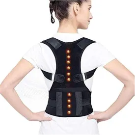 Corrector Shoulder Bandage Corset for The Back Orthopedic Correction Lower Support Belt Men Women (Pink X)