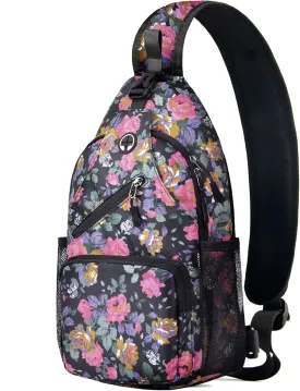 Crossbody Sling Bag for Men with Adjustable Shoulder Strap Shoulder Backpack Chest Bag Travel Hiking Daypacks