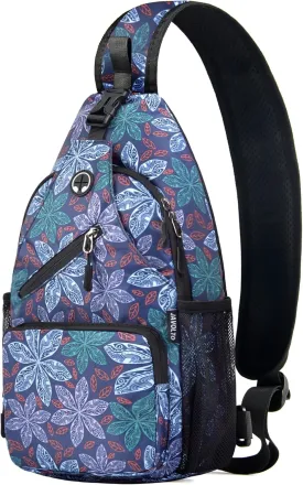 Crossbody Sling Bag for Men with Adjustable Shoulder Strap Shoulder Backpack Chest Bag Travel Hiking Daypacks