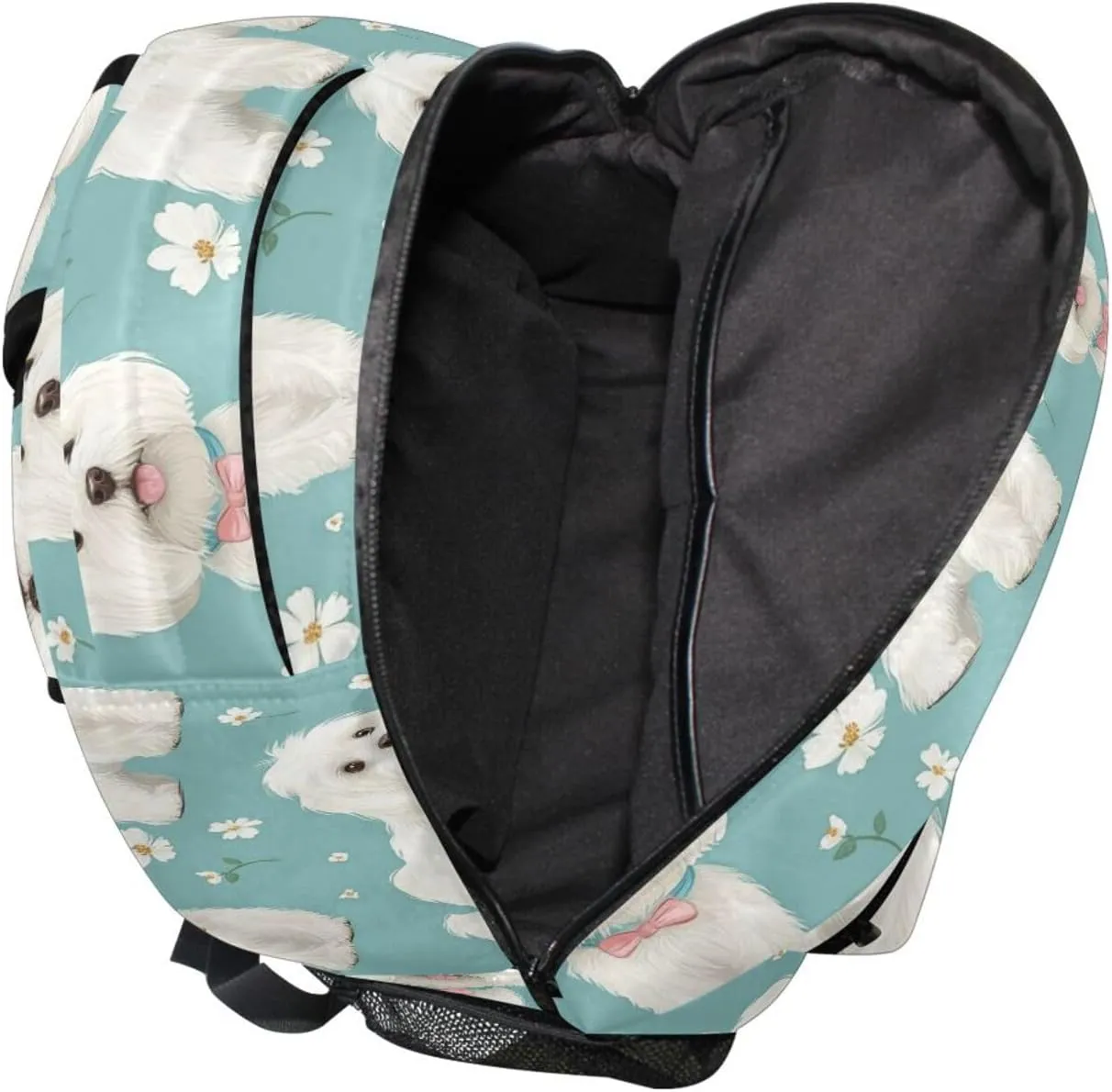 Cute Backpack for Teens Boys Girls Fashion Sports Backpack with Chest Strap Gift Men & Women Cartoon Sweet Dog Turquoise