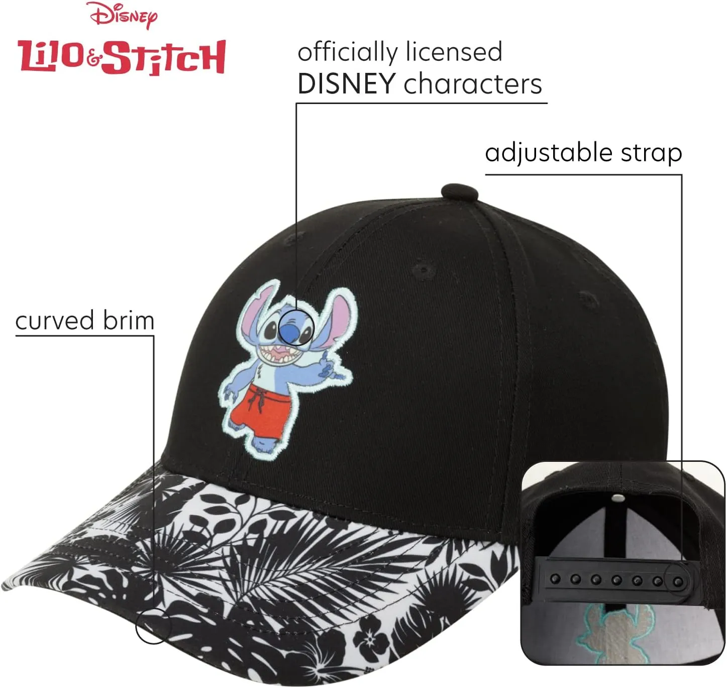 Disney Minnie Mouse Baseball Cap, Tie Dye Adjustable Hat for Women