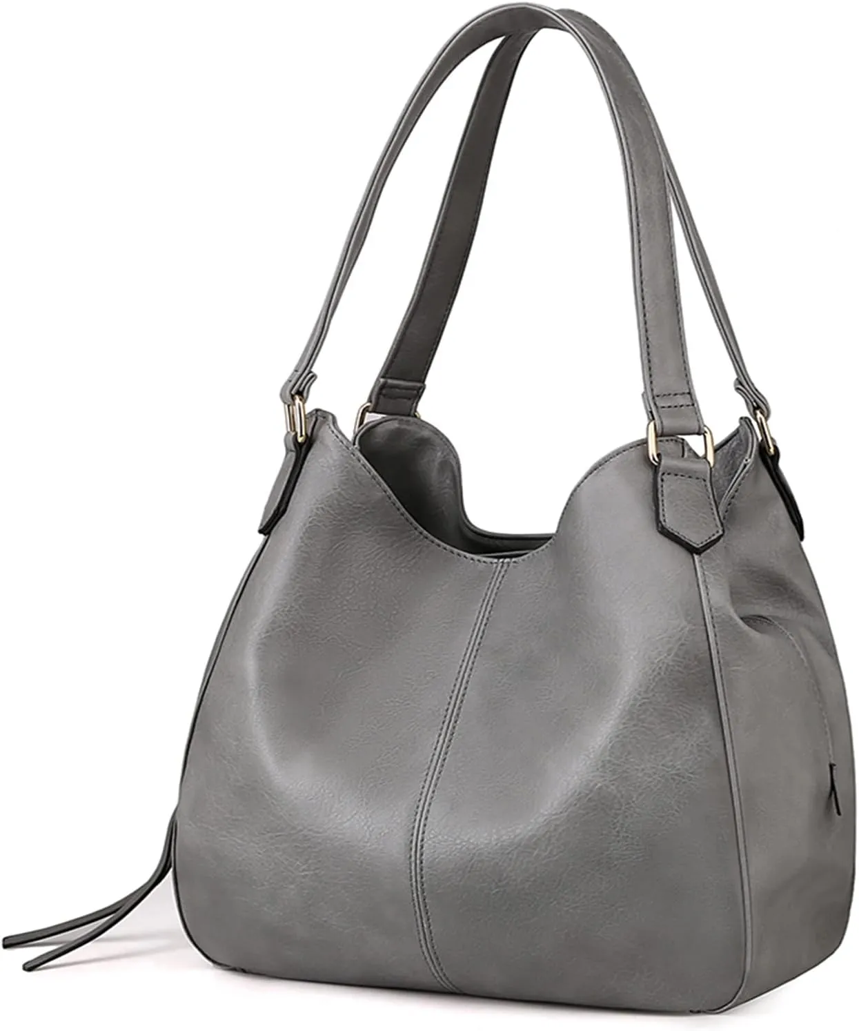 DOURR Women's Multi-pocket Shoulder Bag Fashion Vegan Leather Handbag Tote Purse