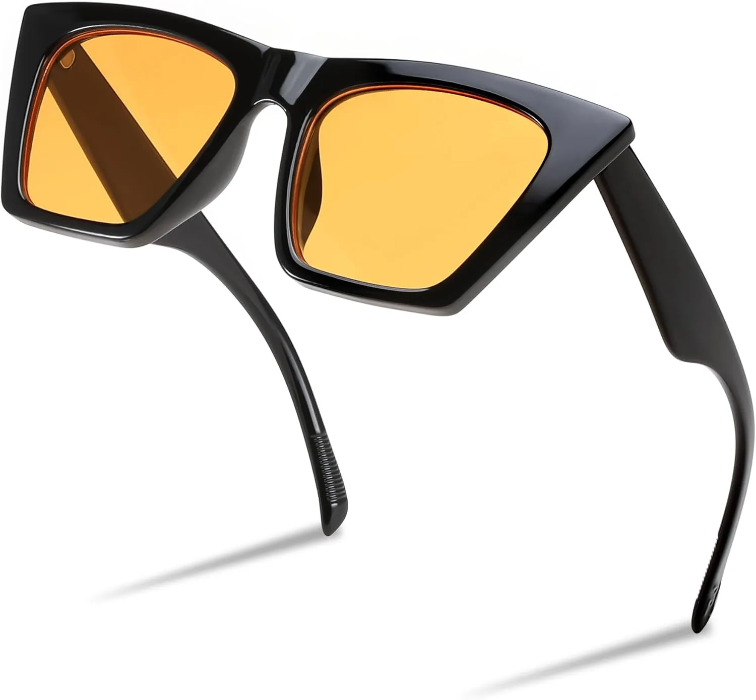 FEISEDY Vintage Square Cat Eye Sunglasses Women Trendy Cateye Sunglasses B2473