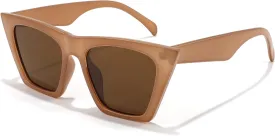FEISEDY Vintage Square Cat Eye Sunglasses Women Trendy Cateye Sunglasses B2473
