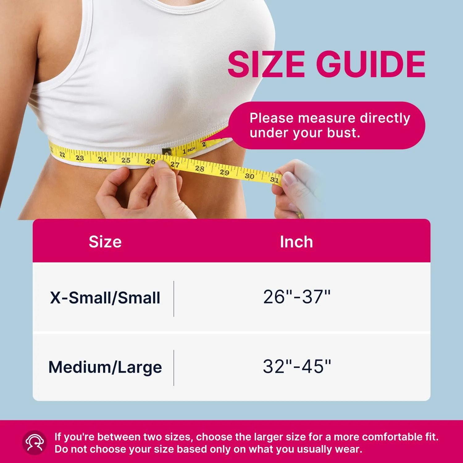 Fit Geno Posture Corrector for Women: Adjustable Lightweight Upper Back Brace for Neck Shoulder & Upper Back Pain Relief - Improve Posture Correct Hunchback Slouching Kyphosis Invisible Under Clothes (M/L Under Bust 32"-45")