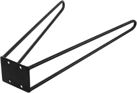 Furniture Feet 2pcs Skateboard Legs, Hairpin Table Legs, Coffee Table Dining Table Legs, Furniture Accessories (Size : 410 * 88 * 75mm)