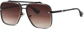 Gtand Fashion Oversized Square Aviator Gradient Sunglasses For Men Women Vintage Metal Sun Glasses 63mm
