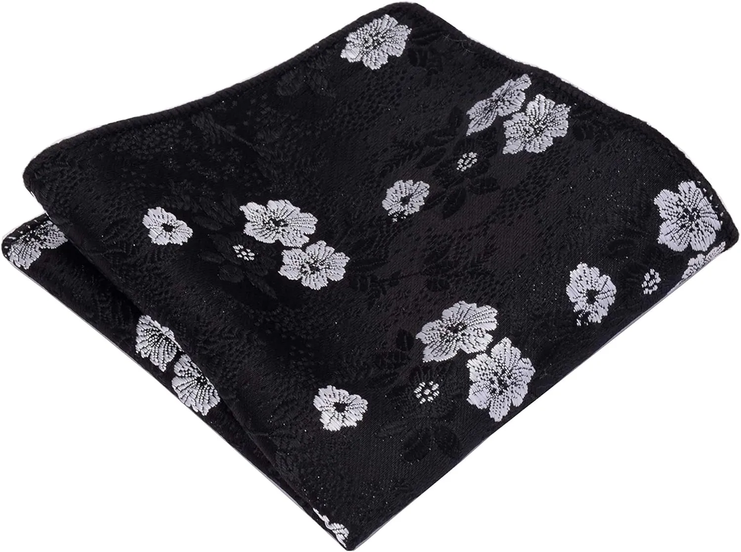 GUSLESON Mens Floral Bowtie Self Tie Bow Tie & Pocket Square Set