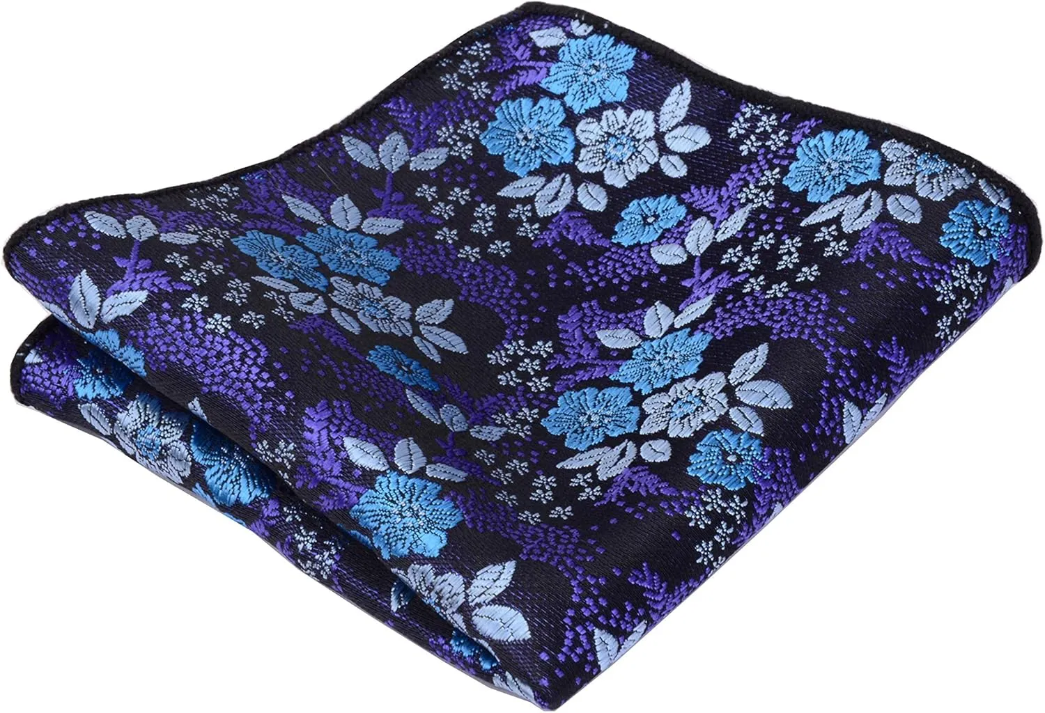 GUSLESON Mens Floral Bowtie Self Tie Bow Tie & Pocket Square Set