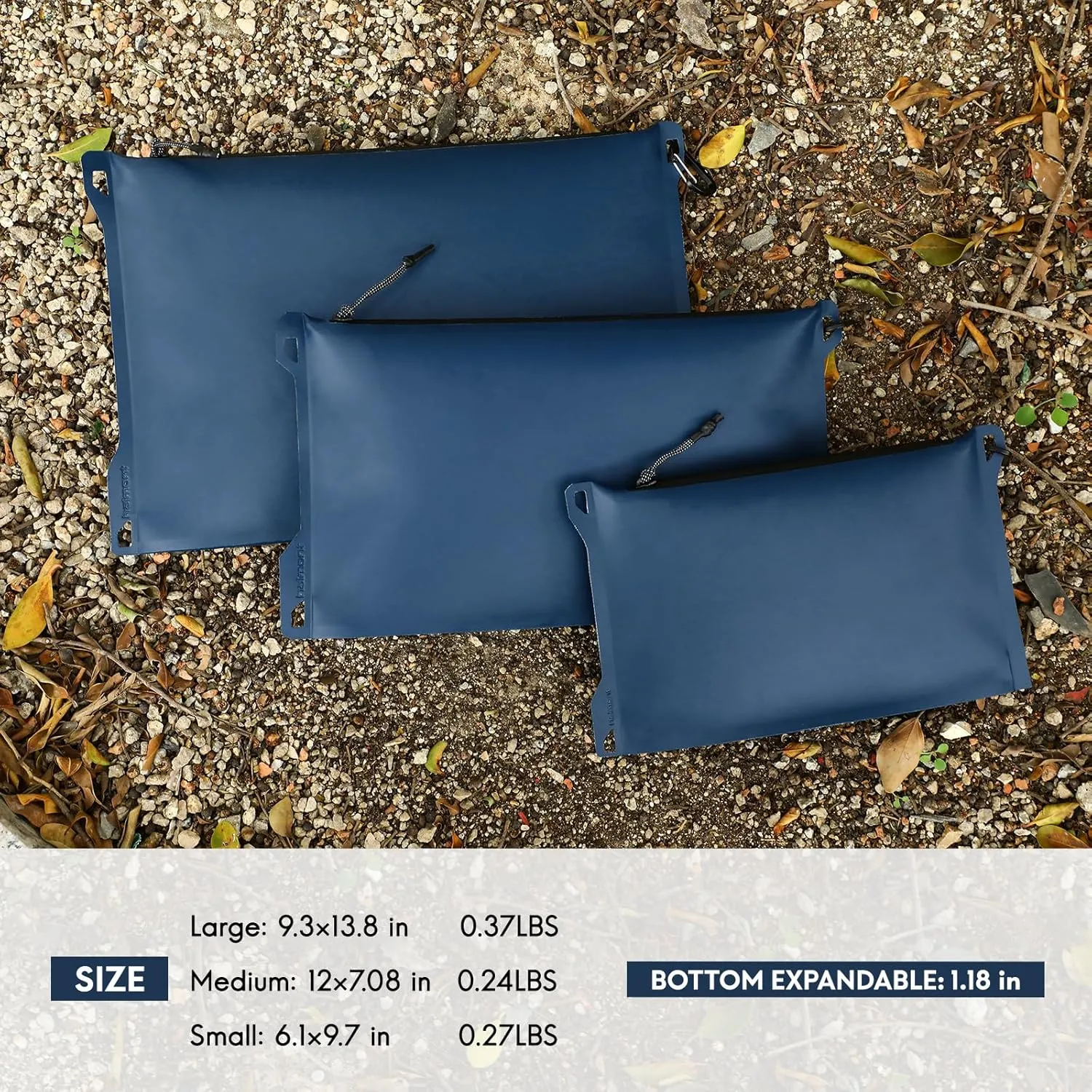 Haimont Waterproof Pouch, Small Waterproof Dry Bag with Upgrade Zipper for Travel Boating Kayaking Hiking Document Organizer