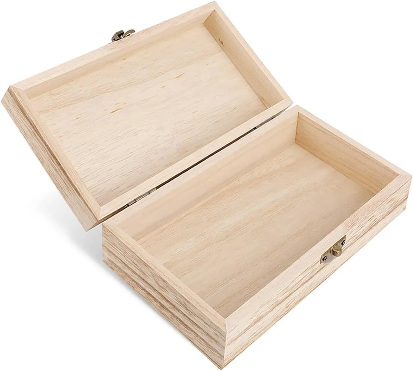 Heart Shaped Shape Wooden Decorative Storage Box with Hinged Lock, Handmade Keepsake Jewelry Chest, Elegant Retro Decor Boxes, Compact Organizer Box for Home, Wedding, Gifts