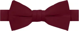 Jacob Alexander Boy's Kids Pretied Banded Adjustable Solid Color Bowtie