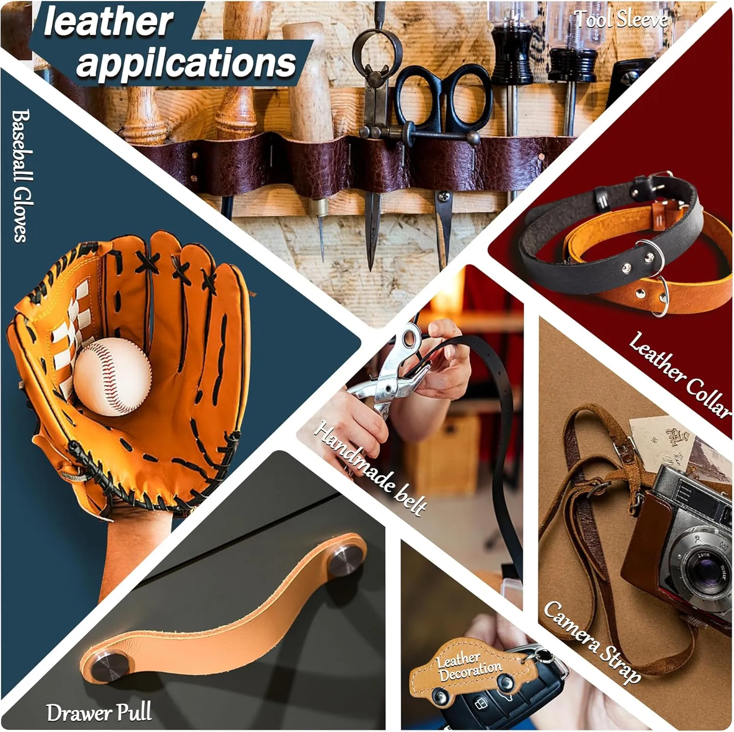 JinRuiKJ Top Grain Leather Strap - 1/2 Inch Wide 72 Inches Long Brown Leather Strips - Very Suitable for DIY Arts & Craft Projects, Traction Ropes, Bag Straps, Furniture Handles