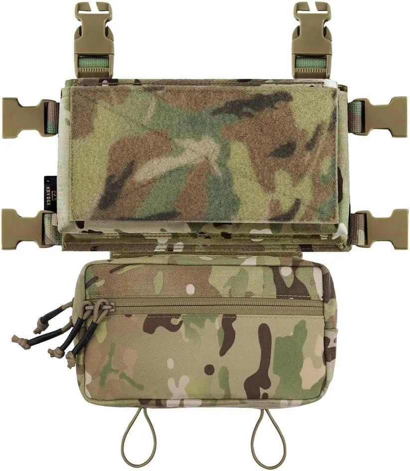 KRYDEX Micro Chest Rig with 5.56/7.62 Magazine Holder,Wing Pouches,Dangler Pouch,Fat Strap Shoulder Harness Set