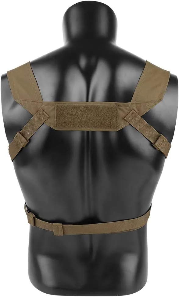 KRYDEX Micro Chest Rig with 5.56/7.62 Magazine Holder,Wing Pouches,Dangler Pouch,Fat Strap Shoulder Harness Set
