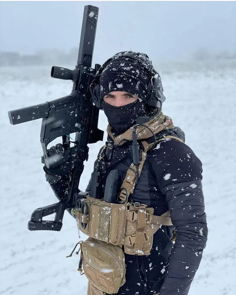 KRYDEX Micro Chest Rig with 5.56/7.62 Magazine Holder,Wing Pouches,Dangler Pouch,Fat Strap Shoulder Harness Set