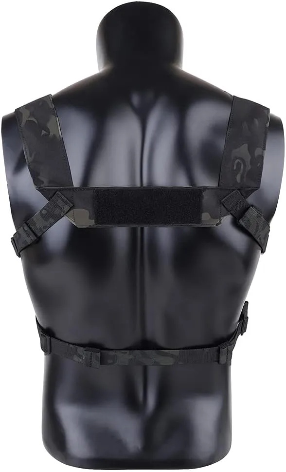 KRYDEX Micro Chest Rig with 5.56/7.62 Magazine Holder,Wing Pouches,Dangler Pouch,Fat Strap Shoulder Harness Set