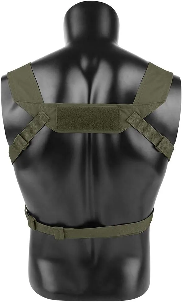 KRYDEX Micro Chest Rig with 5.56/7.62 Magazine Holder,Wing Pouches,Dangler Pouch,Fat Strap Shoulder Harness Set
