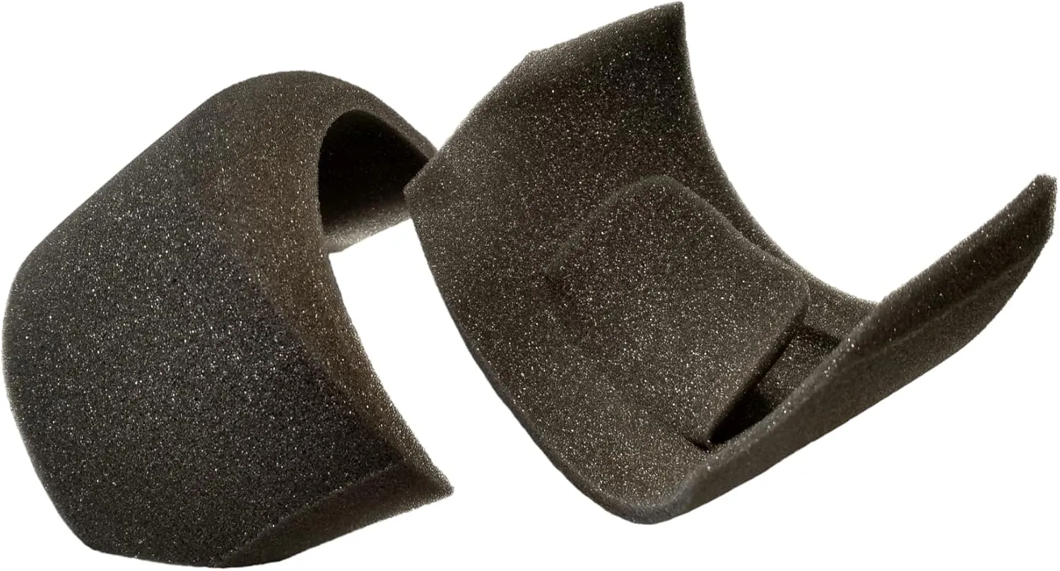 Lauren Silva Foam Fashion Shoulder Pads for Women - Finest Foam Shoulder Pads, Attaches Securly to Bra Strap Black