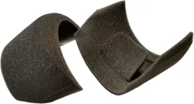 Lauren Silva Foam Fashion Shoulder Pads for Women - Finest Foam Shoulder Pads, Attaches Securly to Bra Strap Black