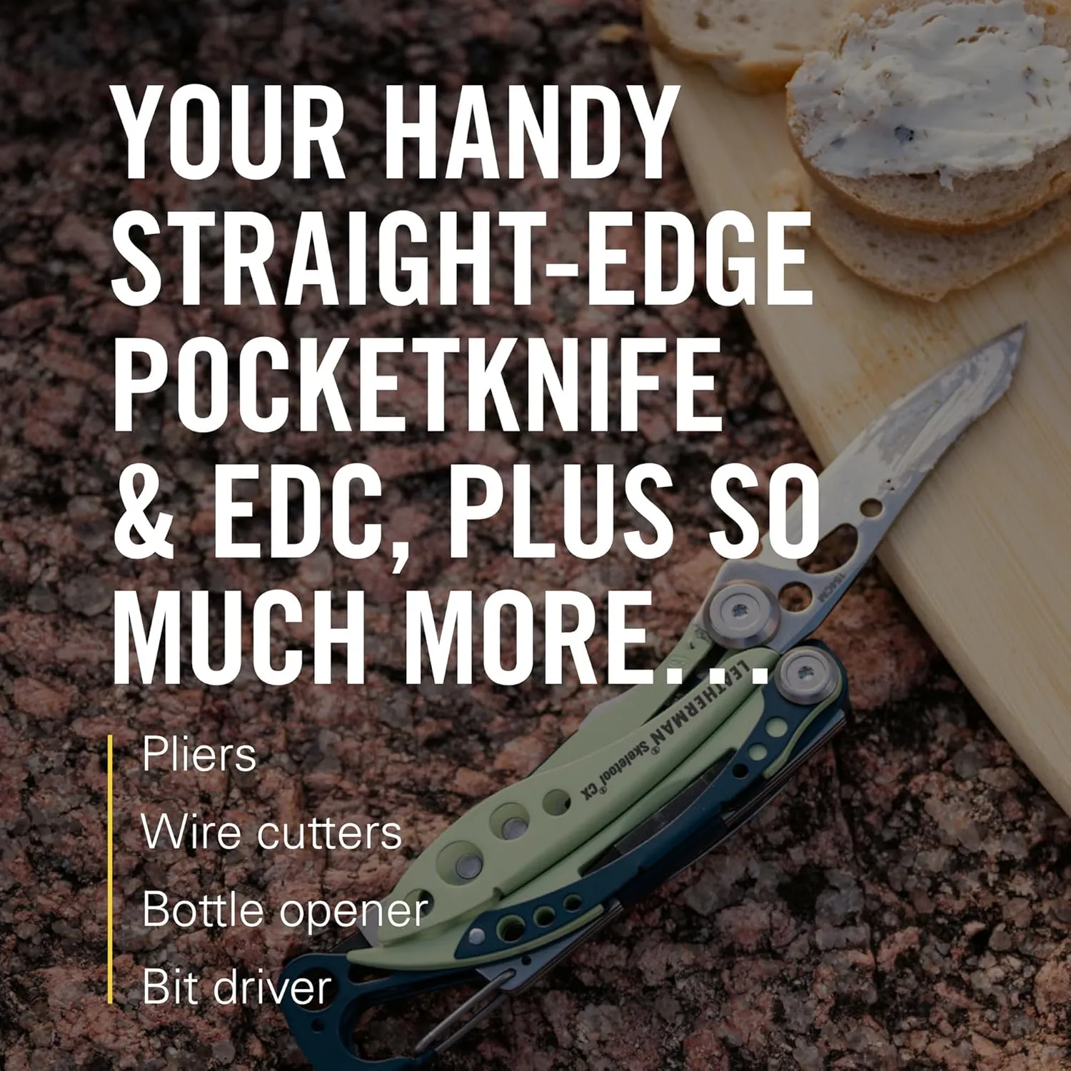 LEATHERMAN, Skeletool CX, 7-in-1 Lightweight, Minimalist Multi-Tool for Everyday Carry (EDC), Home, Garden & Outdoors, Onyx