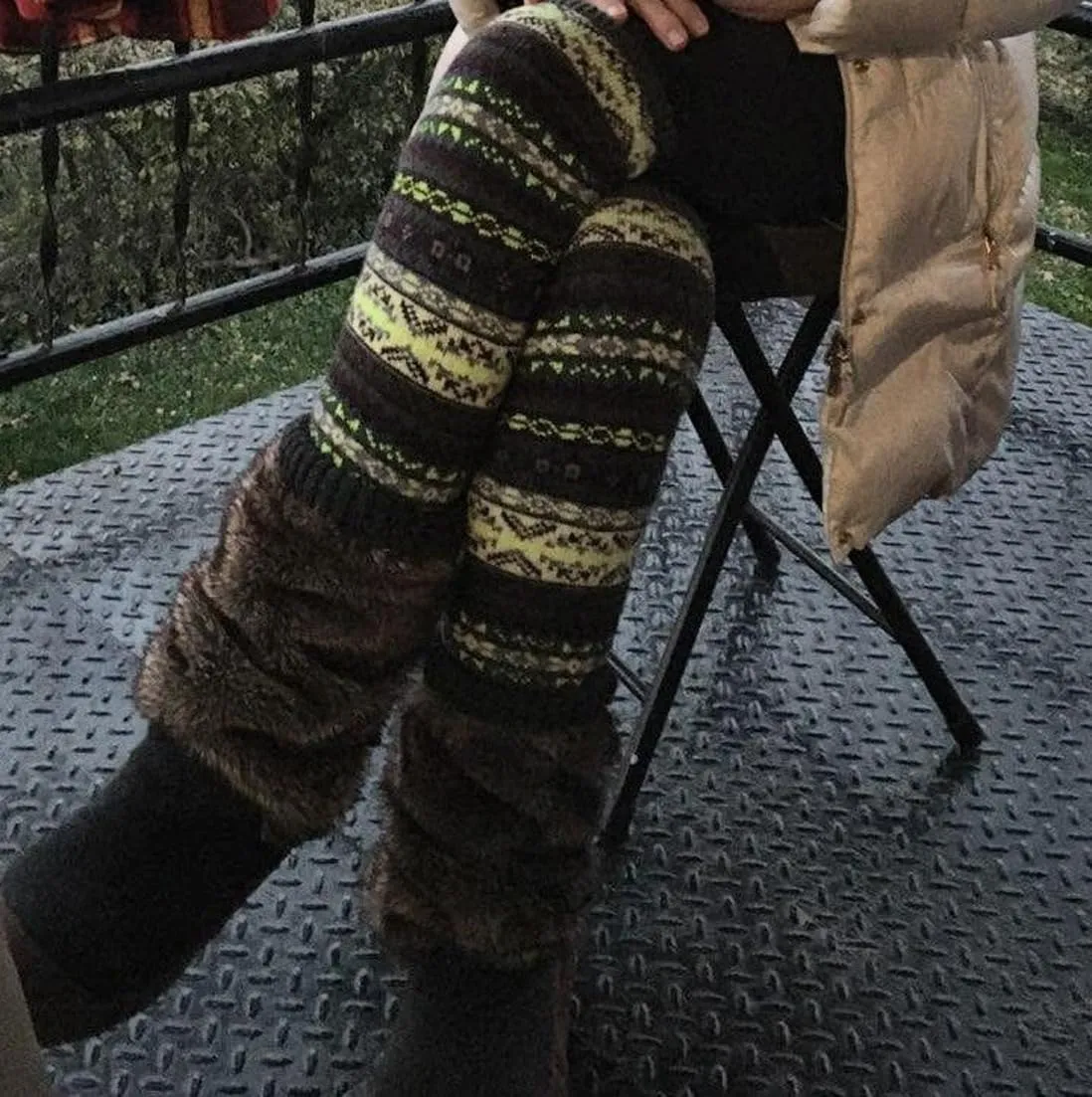 Leg Warmers for Women Long Wool Boot Warmer Thick Warm Leg Warmers for Winter