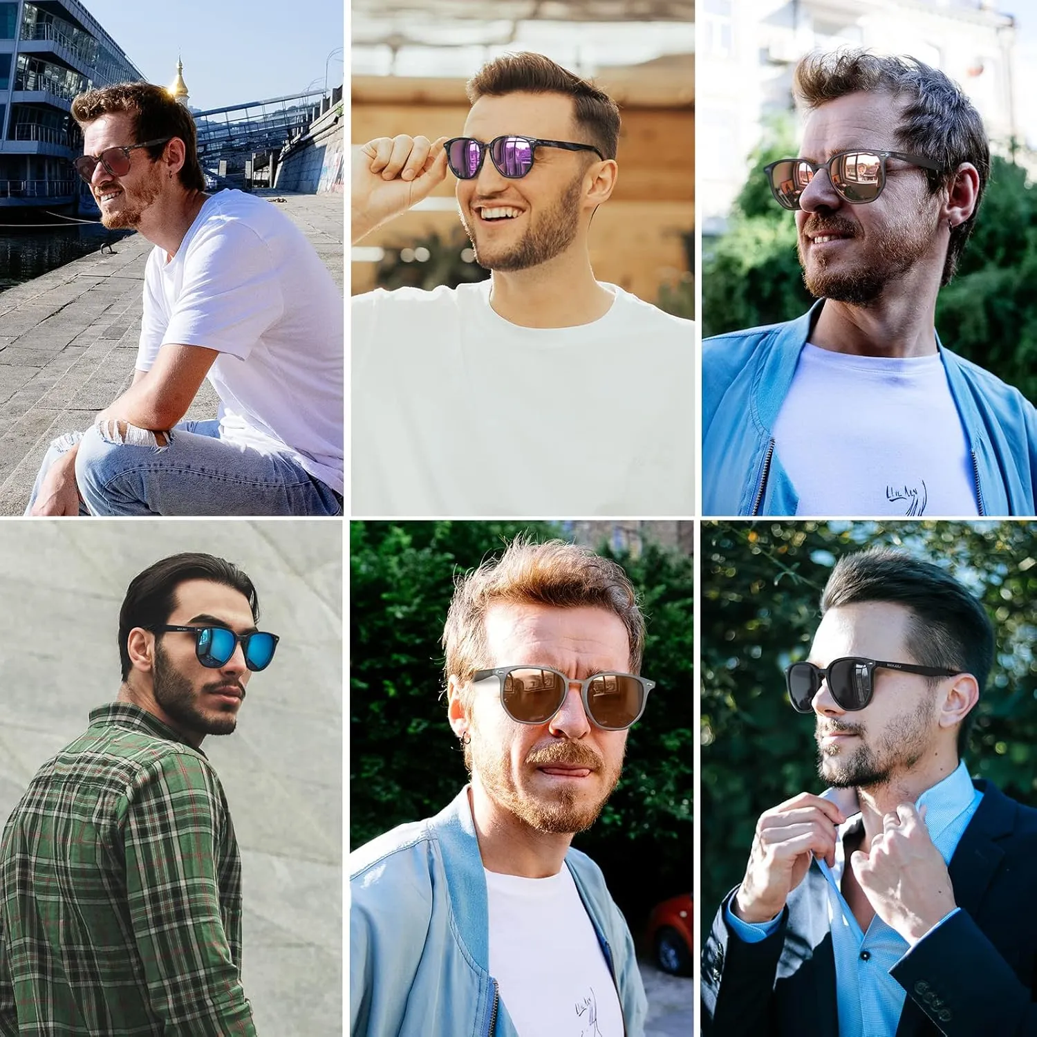 MAXJULI Polarized Oversized Hexagon Sunglasses for Women Trendy Polygon TR90 Frame Glasses 8821