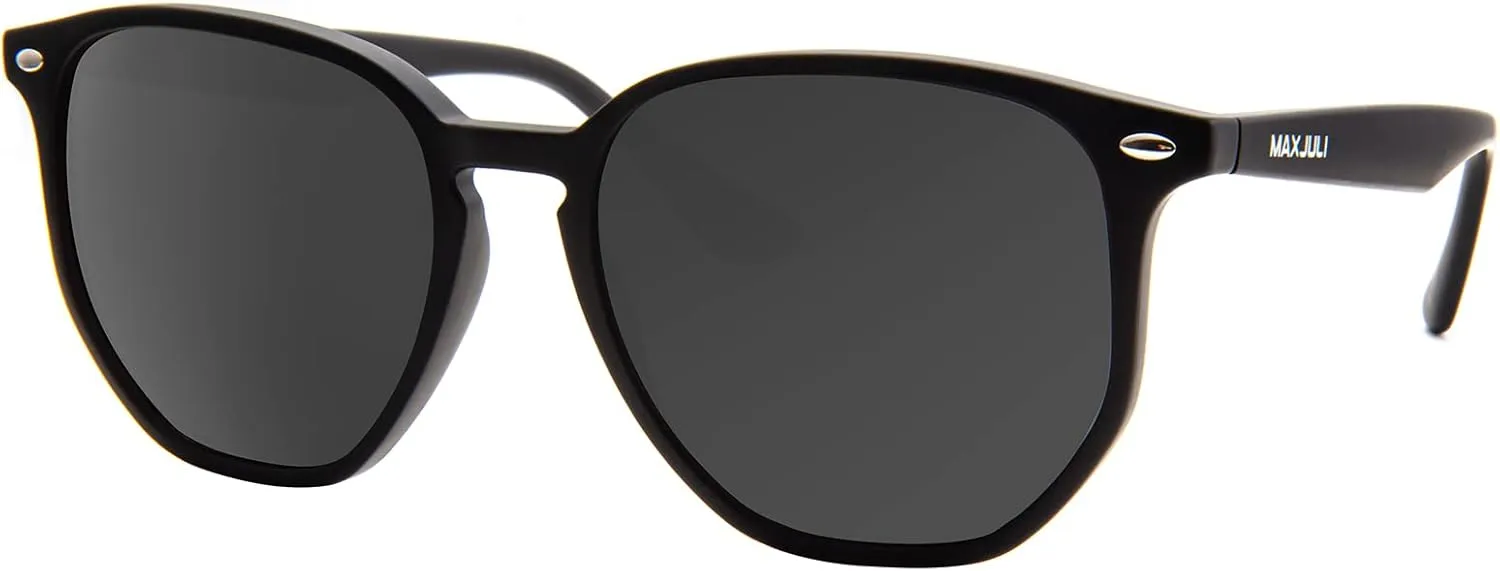 MAXJULI Polarized Oversized Hexagon Sunglasses for Women Trendy Polygon TR90 Frame Glasses 8821