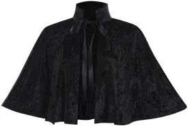 Medieval Shawl Women Renaissance Velvet Cape Wraps Costume Lace Gothic Lolita Cloak for Party