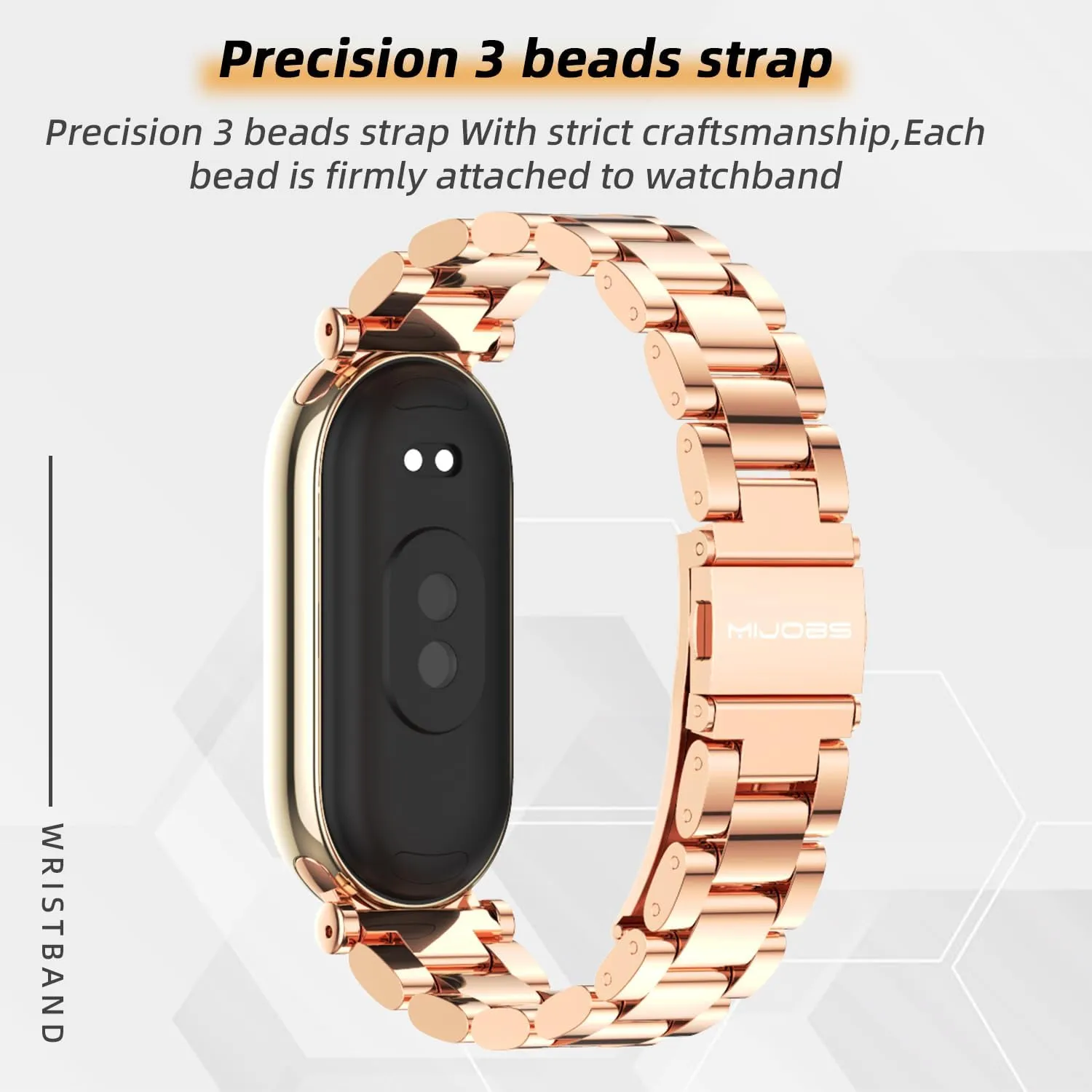 MIJOBS Strap for Xiaomi Mi Band 8/Mi Band 9 Breathable Replacement Strap for Mi Fit Band 8/9 SmartWatch Straps Wristband Bracelet for Women Men