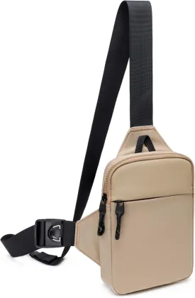 Mini Sling Bag for Men Women, Waterproof Utility Crossbody Backpack Chest Bag for Hiking Travel Sports Running