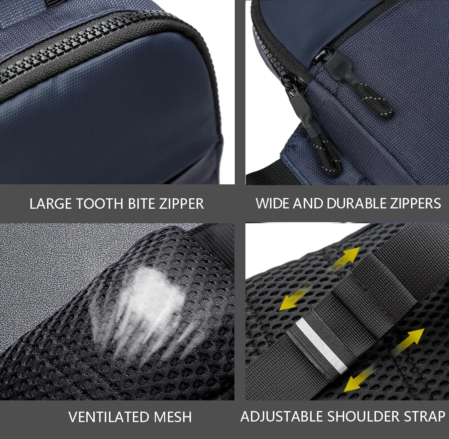 Mini Sling Bag for Men Women, Waterproof Utility Crossbody Backpack Chest Bag for Hiking Travel Sports Running