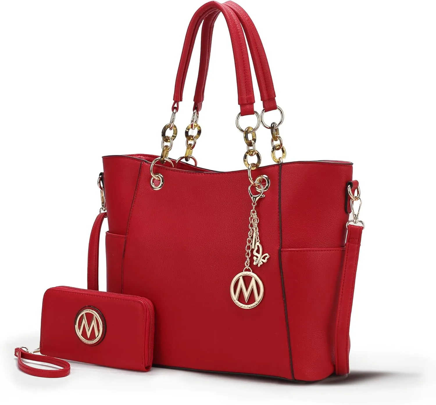 MKF Collection Tote Bag for Women, Handbag Set with Wallet-Top-Handle- Vegan Leather Purse