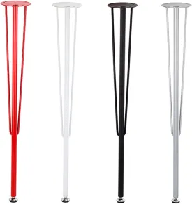Modern Minimalist 3-bar Support Hairpin Furniture Accessories, Height 71.5 cm Non-Slip Furniture feet Adjustable Furniture Replacement feet (4 Packs)